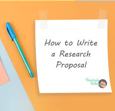 How to Write a Research Proposal